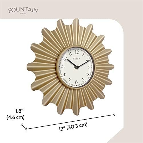 12" Mid Century Modern Starburst Wall Clock - Image 6
