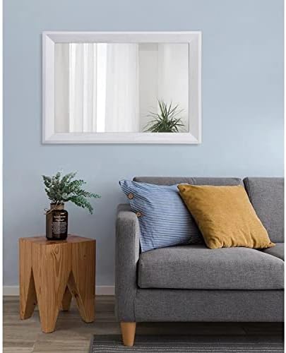 AAZZKANG Rectangular Wall Mirror Decorative Wood Framed Mirrors Large 26"x18" - Image 7
