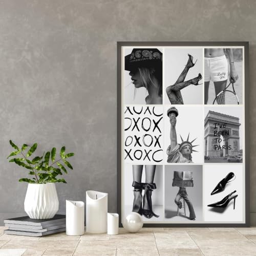 KBKBART 50 Pcs Black and White Wall Collage Kit - Image 7
