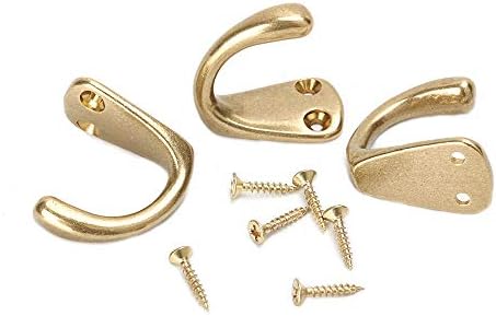 RZDEAL 3PCS Vintage Coat and Hat Hook Brass Classico Wall Hanging - Image 6