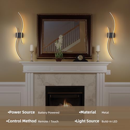 Wireless Wall Sconces Set of Two - Image 7