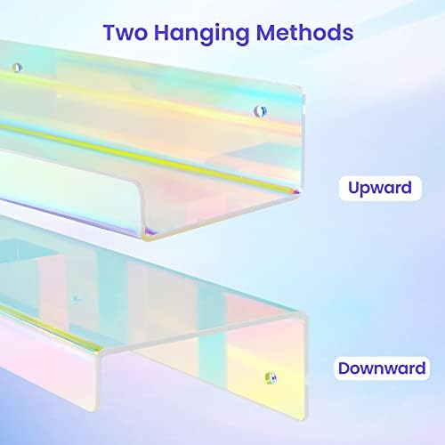 upsimples 2 Pcs 15" Iridescent Acrylic Shelves - Image 6