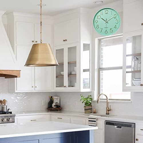 12 in Wall Clock Non-Ticking Quartz Silent Battery Operated Round Clocks Home - Image 7
