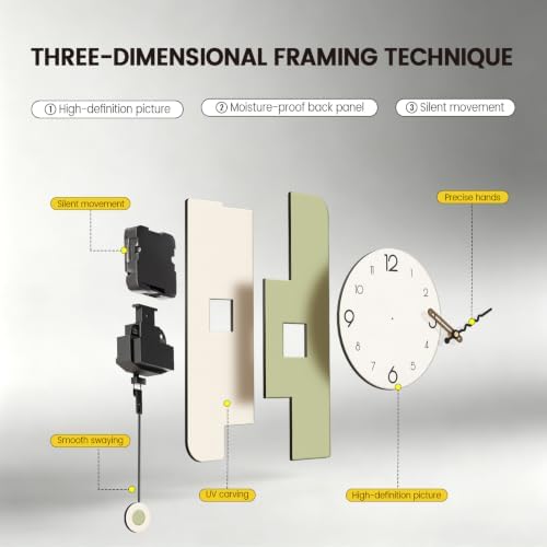 Modern Minimalist Pendulum Wall Clocks - Image 7