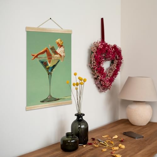 Martini Girl Wall Art, Vintage Glam Cocktail Poster, Retro Fashion Woman in - Image 7