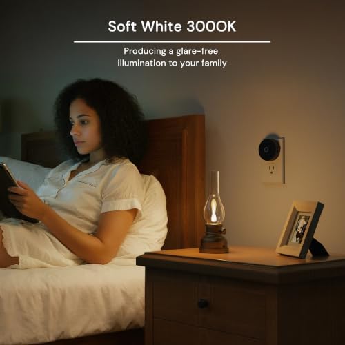 L LOHAS LED Flameless Candles Night Light, Rechargeable Plug in Night Light - Image 7