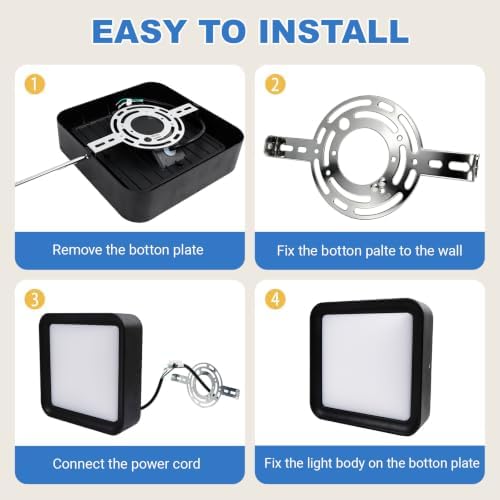 36W LED Outdoor Wall Sconces Black Exterior Lighting Fixture - Image 7