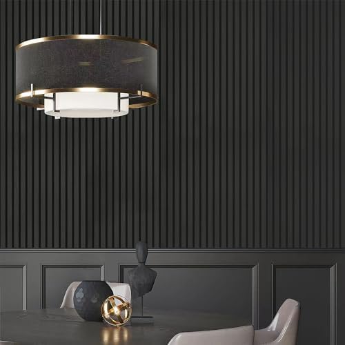 3-Pack Wood Slat Wall Panel for Interior Wall Decor Noise Cancelling 94.5" x - Image 6