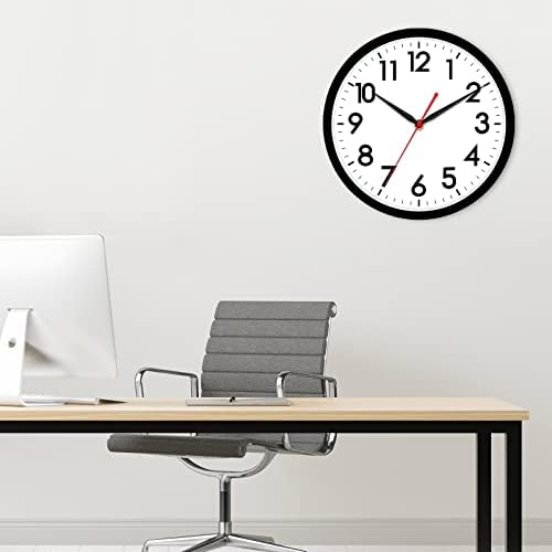 AKCISOT 14 Inch Wall Clock, Silent Battery Operated Analog Clock - Image 6