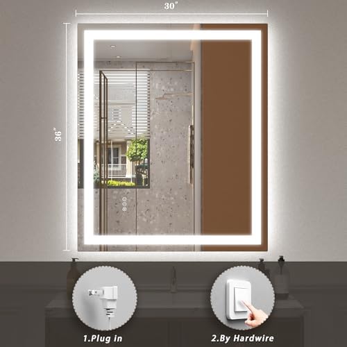30x36 LED Lighted Bathroom Mirror - Image 6
