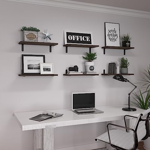 WOPITUES Floating Shelves Set of 6 - Image 7