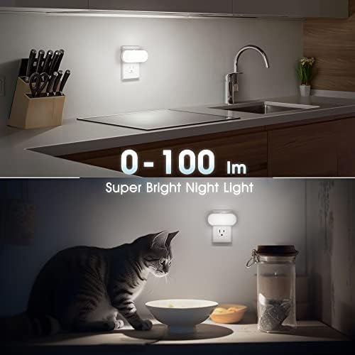 DORESshop Night Lights Plug into Wall, Daylight White Night Light, 4 Pack - Image 7
