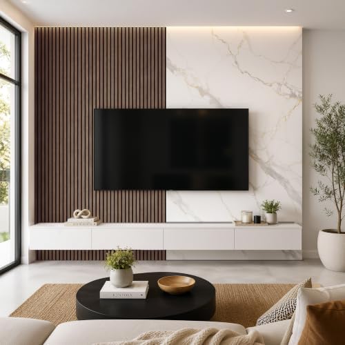 Acoustic Wood Slat Wall Panels, 106”H x 12.6”W - Image 7