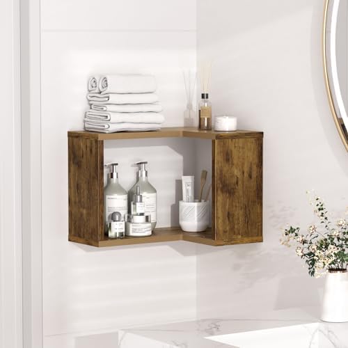Floating Corner Shelf, 2-Tier Floating Shelf - Image 7