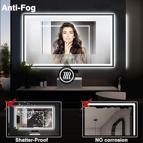 EchosLife 60x30 Large LED Bathroom Vanity Mirror - Image 6