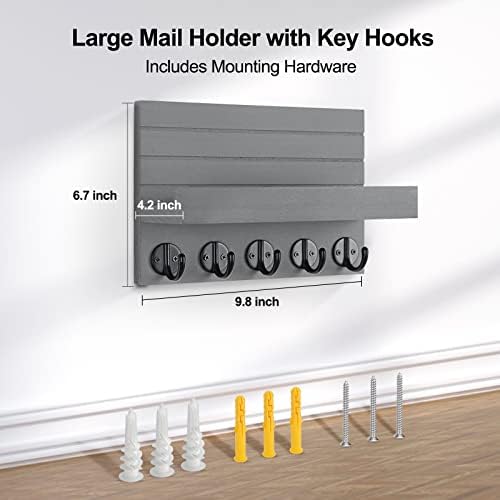 Lwenki Key Holder for Wall, Decorative Key and Mail Holder - Image 7