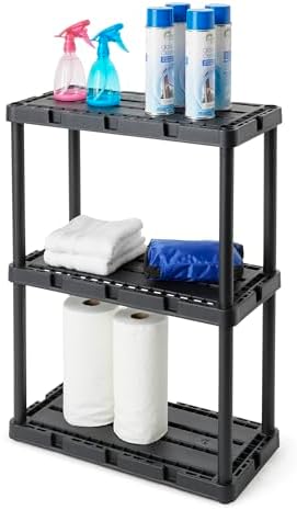 Gracious Living Knect-A-Shelf 3-Shelf Solid Light-Duty Storage - Image 6