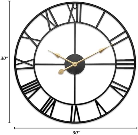 30 Inch Large Outdoor Clock for Patio Waterproof - Image 7