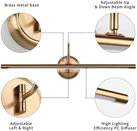 JOOSENLUX Picture Lights 24.4'' Inch Brass - Image 7