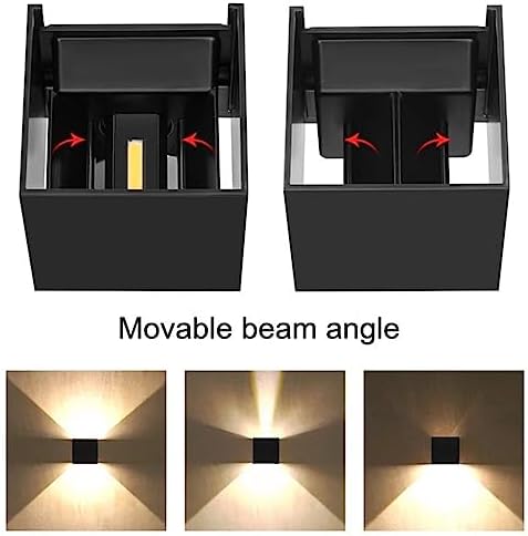 4 Pack LED Outdoor Sconces Wall Lights 20W Exterior/Interior Up and Down Lights - Image 7