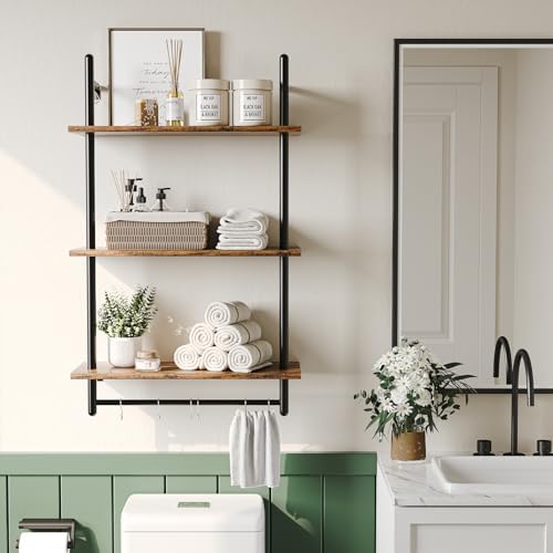 Bestier 24 Inch 3 Tier Industrial Pipe Shelves - Image 6