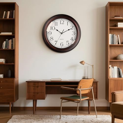KECYET 16" Wall Clocks Battery Operated Silent Vintage - Image 7