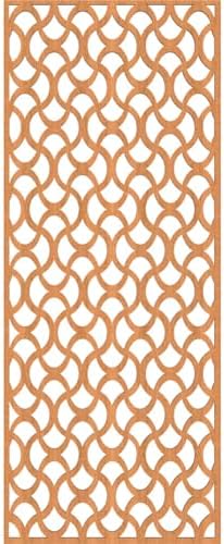 13 3/8"W x 34 3/8"H x 1/4"T Resort Decorative Fretwork Wood Wall Panels - Image 4