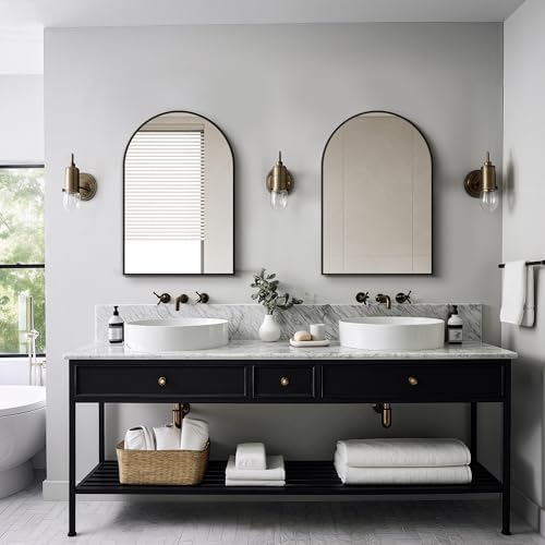 Delma Arched Bathroom Mirror - Image 7