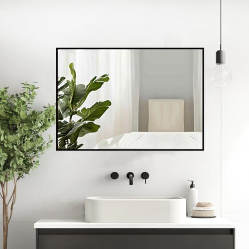 Sunniry Bathroom Mirrors for Over Sink, 16x20 inch Black Vanity Mirror - Image 6