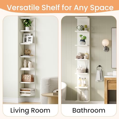 upsimples 7-Tier Floating Wall Shelf - Image 7