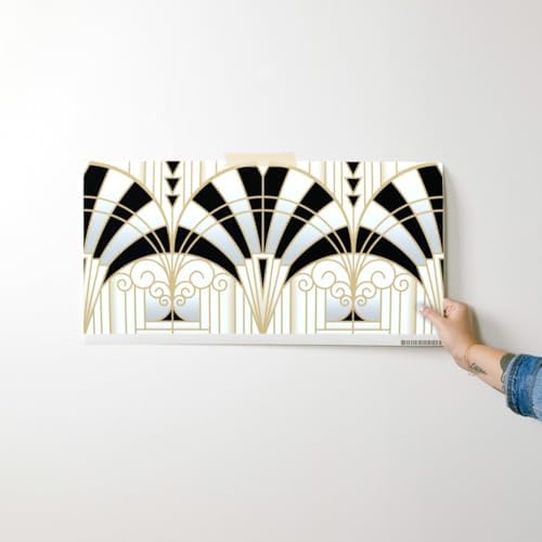 Spoonflower 20s Architecture Peel and Stick Removable Wallpaper - Image 7