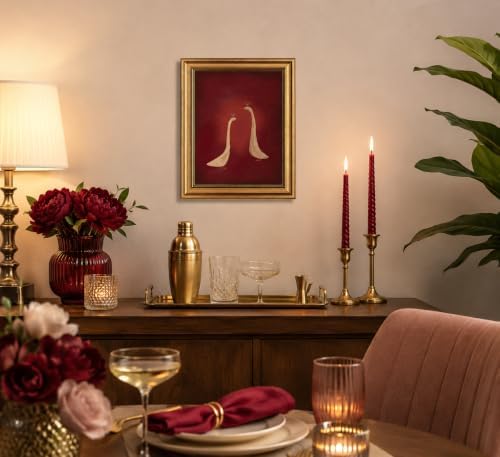 Gold Framed 3D Textured Wall Art, Minimalist Cocktail Animal Pictures Decor - Image 7
