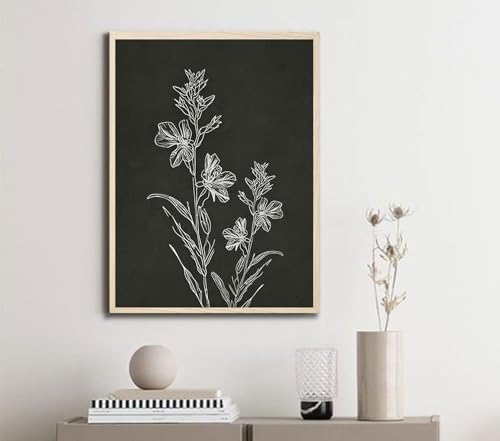 Neutral Botanical Framed Wall Art, 3 Piece Line Art Set, 12x16 Each - Image 7