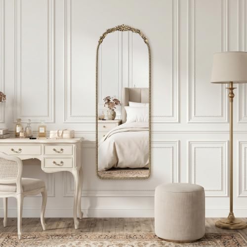 Vintage Mirror Full Length 19"x53" Antique Gold Full Body Mirror - Image 7