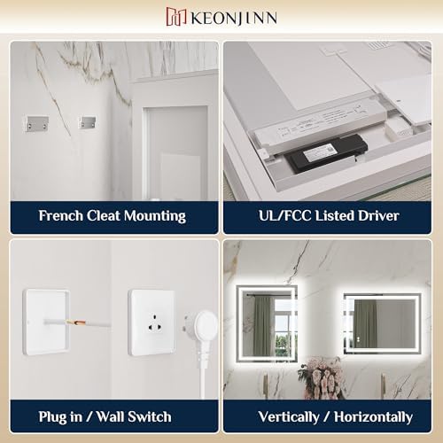 Keonjinn 84" x 36" LED Bathroom Mirror - Image 6