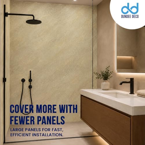 Dundee Deco Faux Stone Wall Panel Sample, Tan Brown, 6x6 in - Image 6