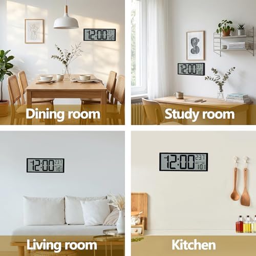 Maxstar Large Digital Wall Clock - Image 7