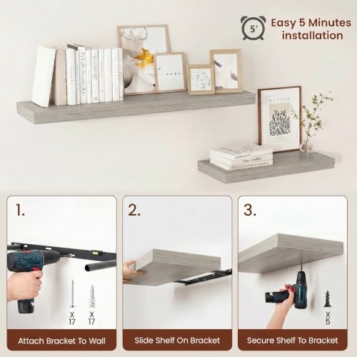 Vivelove Square Floating Shelves 12x12” Set of 2 - Image 6