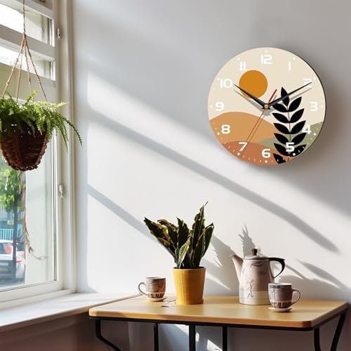 Wall Clock, 10 Inch Silent Non-Ticking Home Kitchen Decor, Battery Operated - Image 6