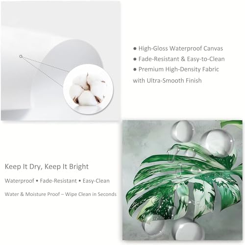 Canvas Wall Art Surreal Monstera Leaf Poster Canvas Painting Print - Image 7