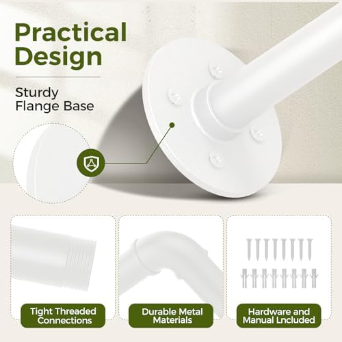 Bamworld Hanging Planters for Indoor - 70in White Metal Rod Plant Hangers - Image 6