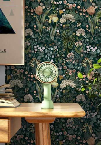 Toduso Peel and Stick Wallpaper Vintage Wall Paper Green Floral Contact Paper - Image 6