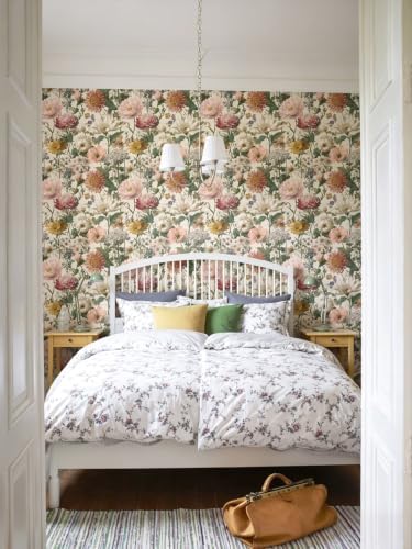 Orainege Vintage Floral Peel and Stick Wallpaper Self Adhesive Wallpaper - Image 7