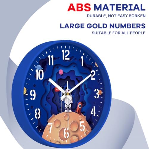 12" Large Analog Clock, Modern Wall Clock - Image 7