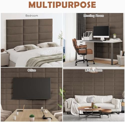IFNOW Wall Mounted Headboard, Peel and Stick Panels - Image 7