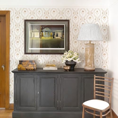 Orainege Peel and Stick Wallpaper Vintage Floral Wallpaper - Image 7