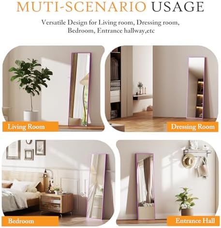 NEWBULIG 59"x16" Full Length Mirror, Full Body Floor Mirror - Image 6