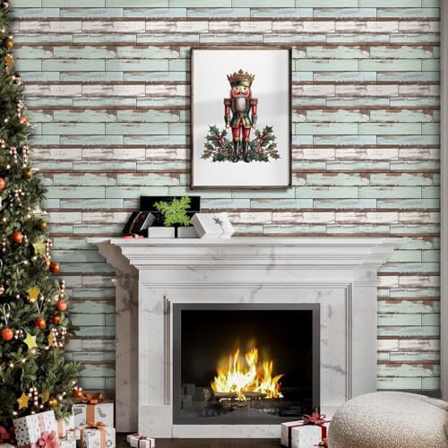 COMSTICKC 3D Peel and Stick Faux Wood Wall Sticker - Image 6