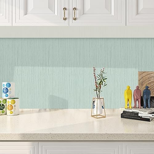 FunStick 15.8"x240" Mint Green Peel and Stick Wallpaper - Image 7