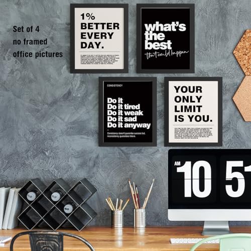 DSHFG Motivational Inspirational Office Wall Art Decor Prints Unframed - Image 5